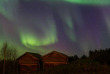 Finlande - La taiga en hiver - aurore boréale