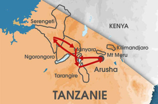Tanzanie - carte safari Swala Tembo