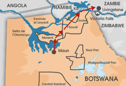 Botswana - Carte safari Sur les traces des buffles en version spéciale