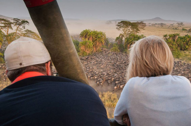 Tanzanie - Serengeti - survol en montgolfière
