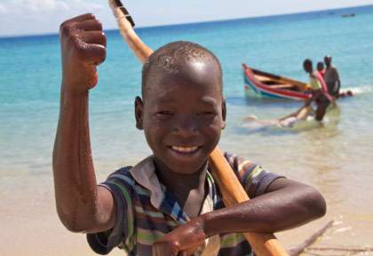 gamin du Mozambique