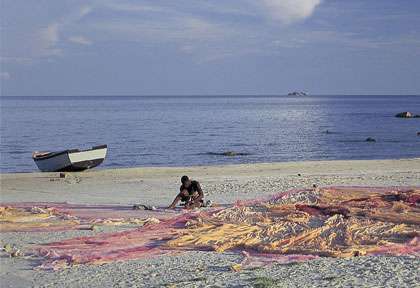 pêcheur à Zanzibar