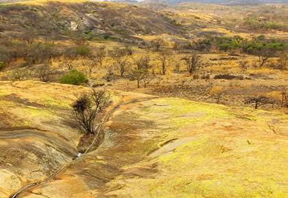 du haut des collines à Matobo