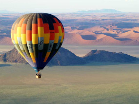 Namibie - Sesriem - Parc Naukluft - Survol en montgolfière