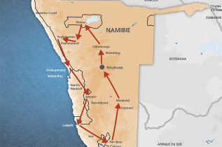Carte Namibie Authentique