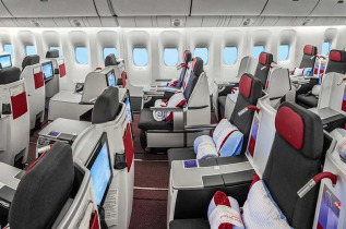 Austrian Airlines - Classe Affaires - vue panoramique